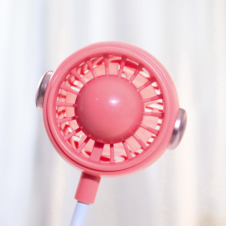 Women's Portable USB Neck Fan with Flexible Holder Kalsten