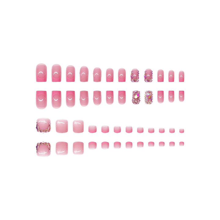 Luxury Rhinestone-Embellished Nail Art Set Kalsten