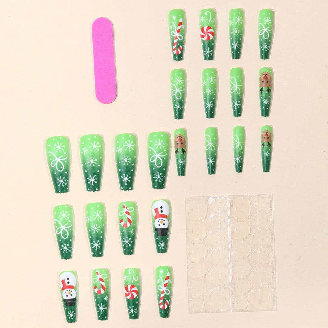 Holiday-Themed 3D Acrylic Nail Art Extensions Kalsten