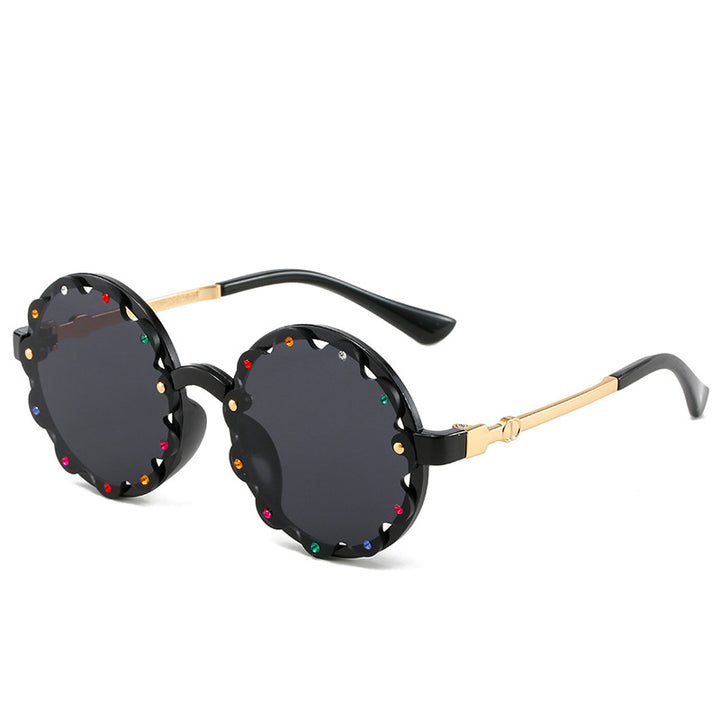Stylish Decorative Round Frame Sunglasses Kalsten