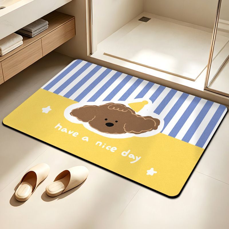 Cute Elephant-Themed Bath Mat