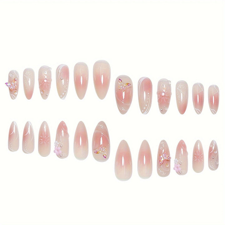 Artistic Infused Floral Press-On Nail Set Kalsten
