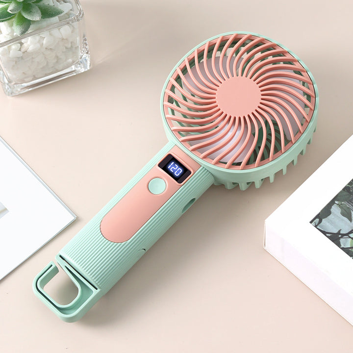 Ladies portable handheld fan with LCD display Kalsten