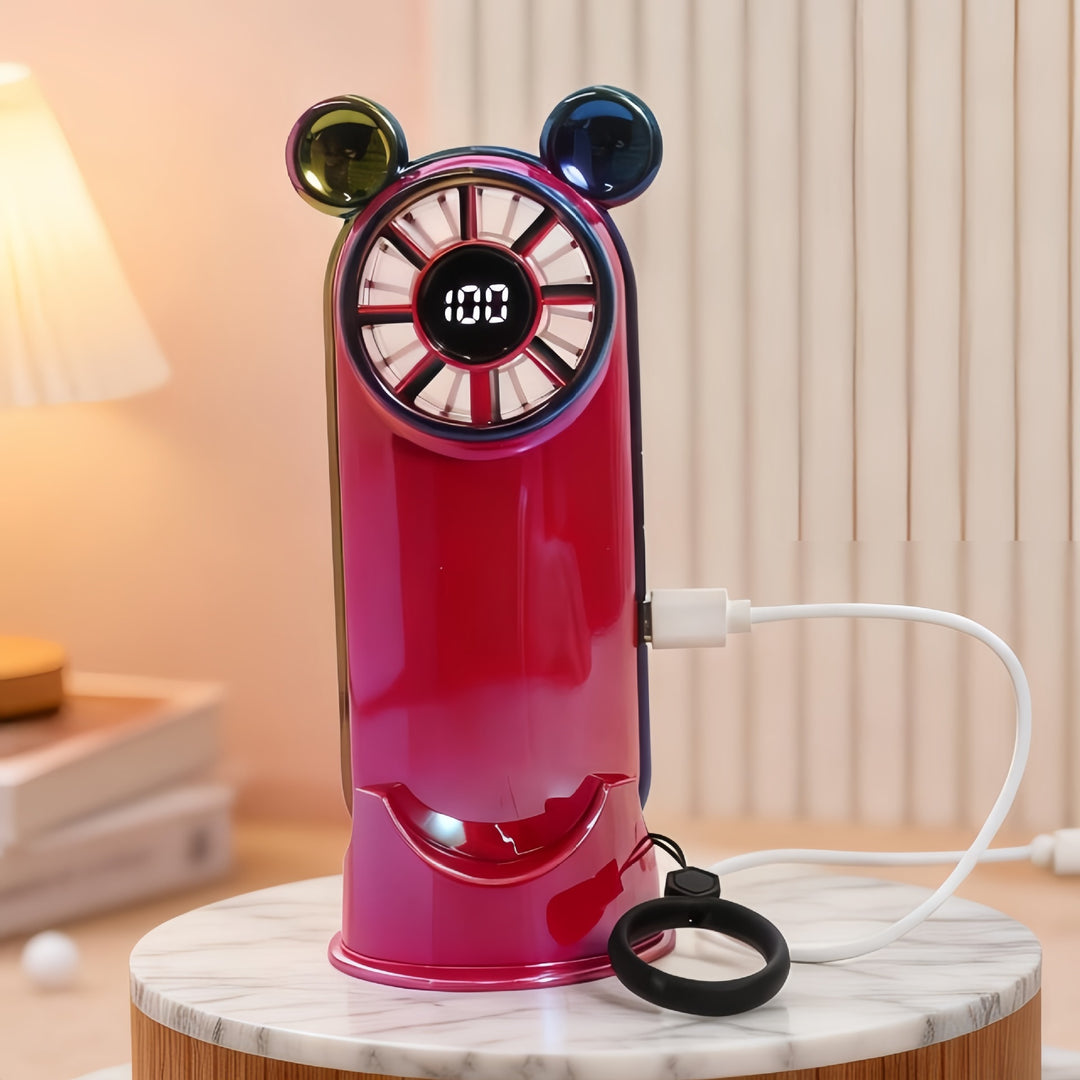 Women Portable USB Fan with multifunctional digital control Kalsten