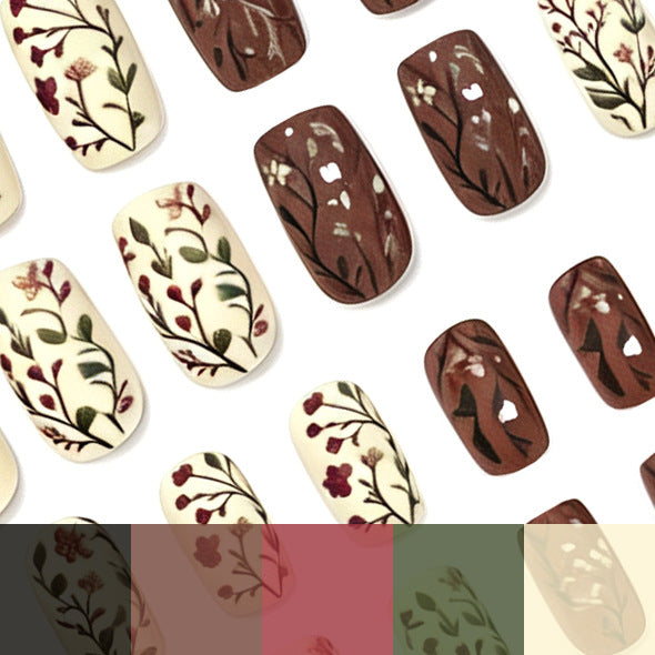 Floral-Inspired Gel Nail Art Kalsten