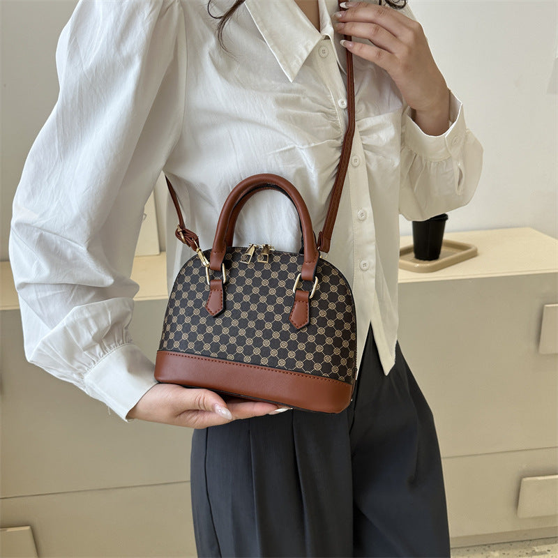 Elegant Monogram Satchel Bag