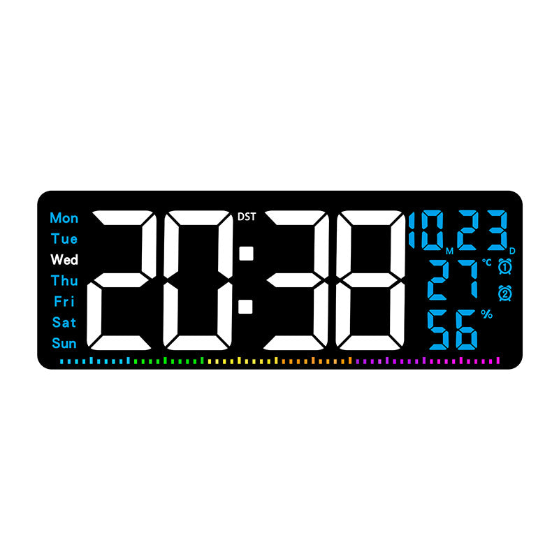 Digital alarm clock with large LED display and weather data Kalsten