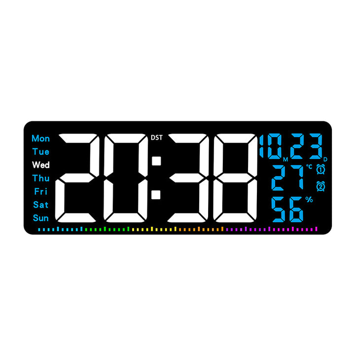 Digital alarm clock with large LED display and weather data Kalsten