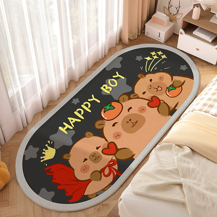Cartoon Animal-shaped Plush Bath Mat