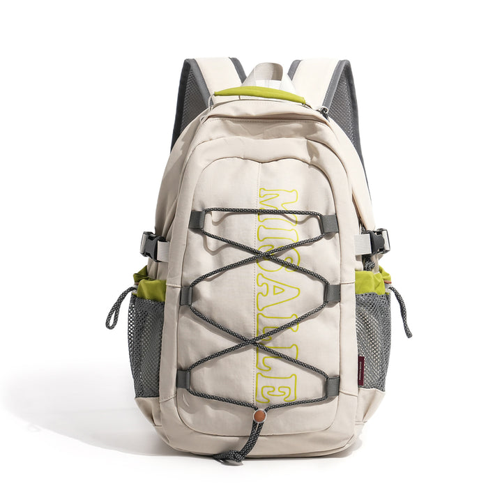 Unisex spacious leisure and travel backpack with padded laptop compartment and elastic front bungee Kalsten