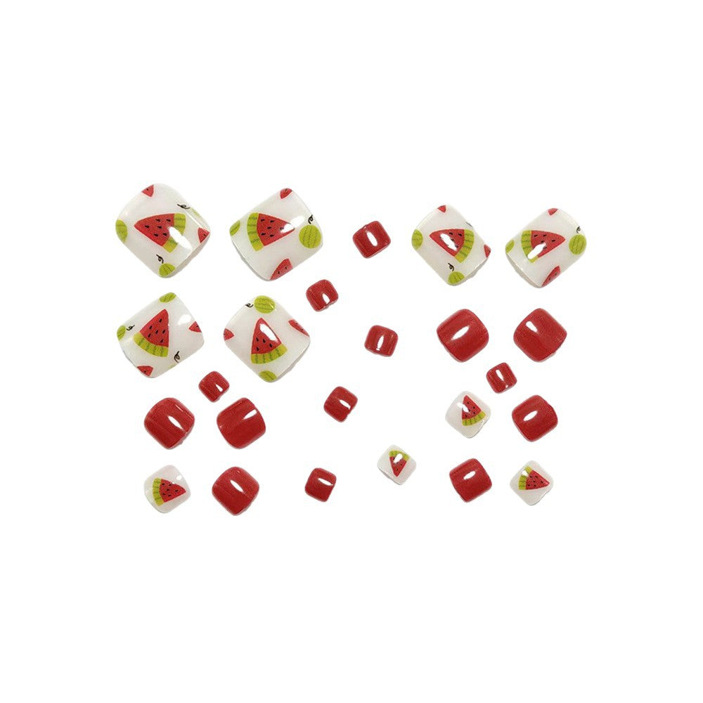 Artificial Nail Set with Fruity Designs Kalsten