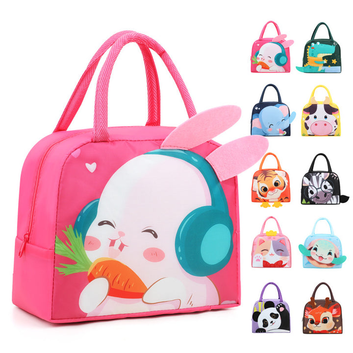 Cute Rabbit-Themed Insulated Lunch Bag