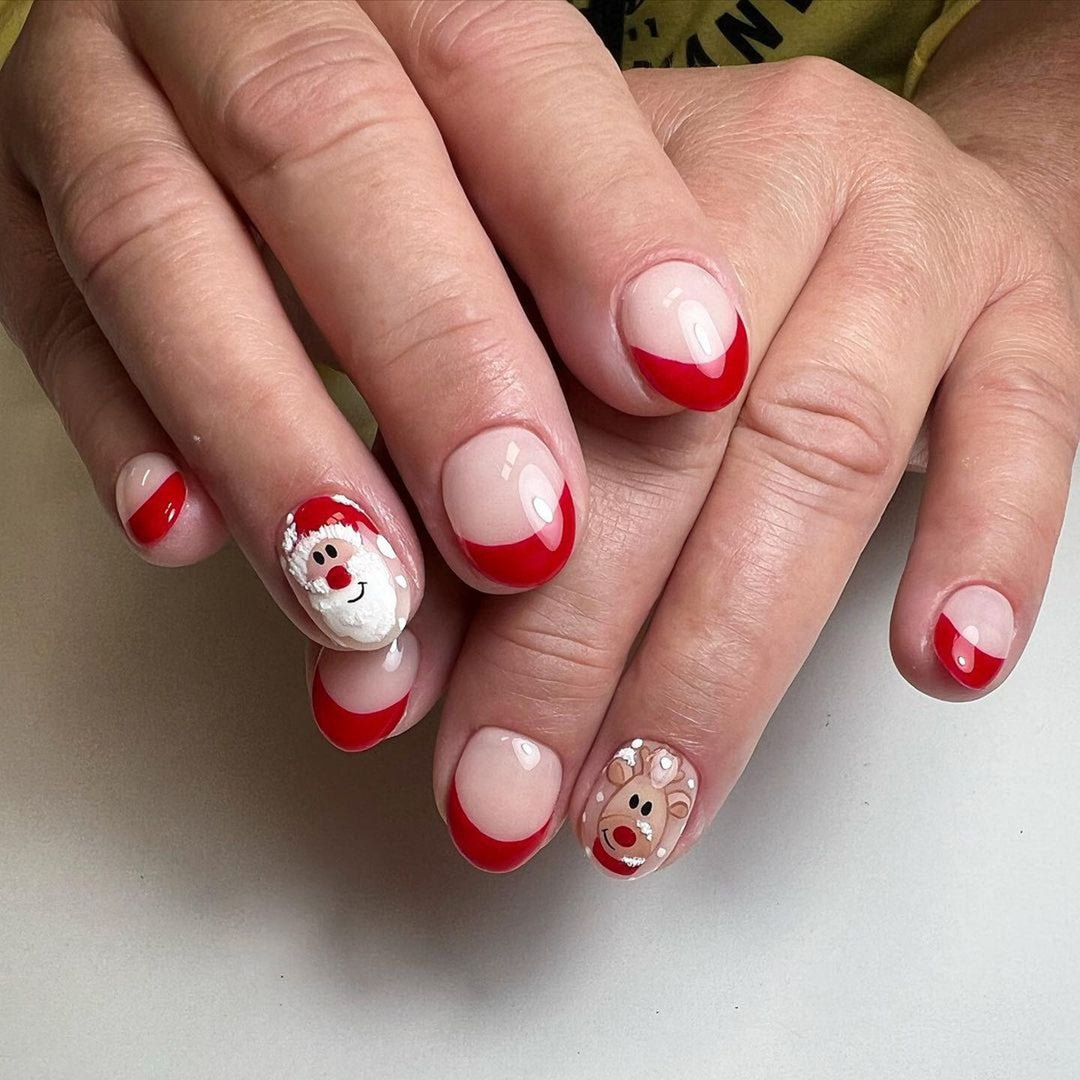 Holiday-Themed Press-On Nail Art Kalsten