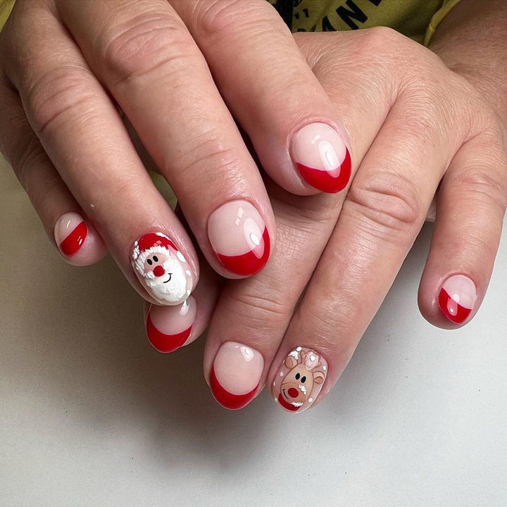 Holiday-Themed Press-On Nail Art Kalsten