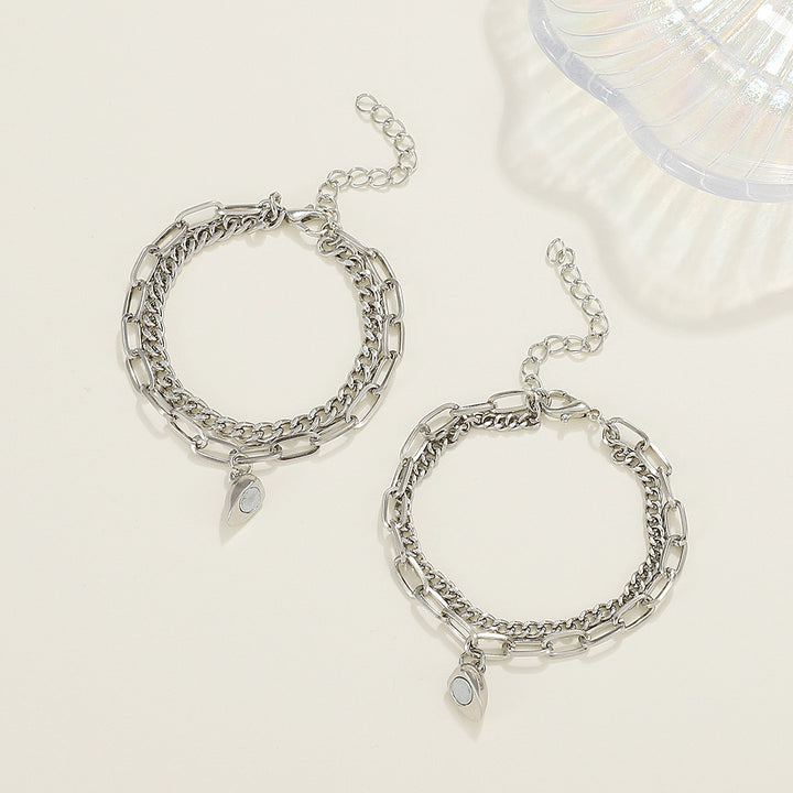 Layered Chain Bracelet Set Kalsten