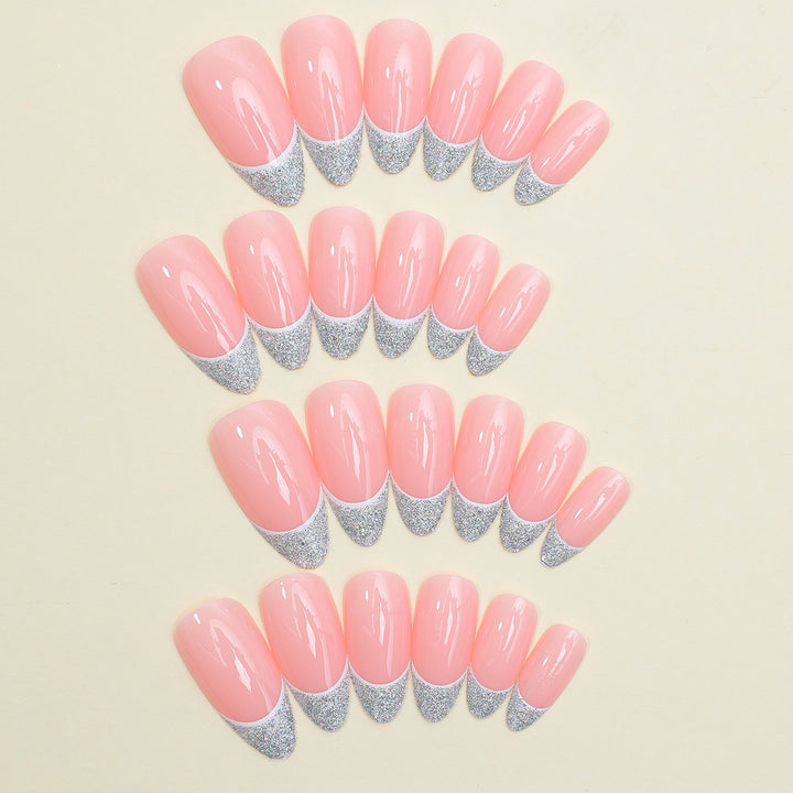 Elegant French Tip Press-On Nail Set Kalsten