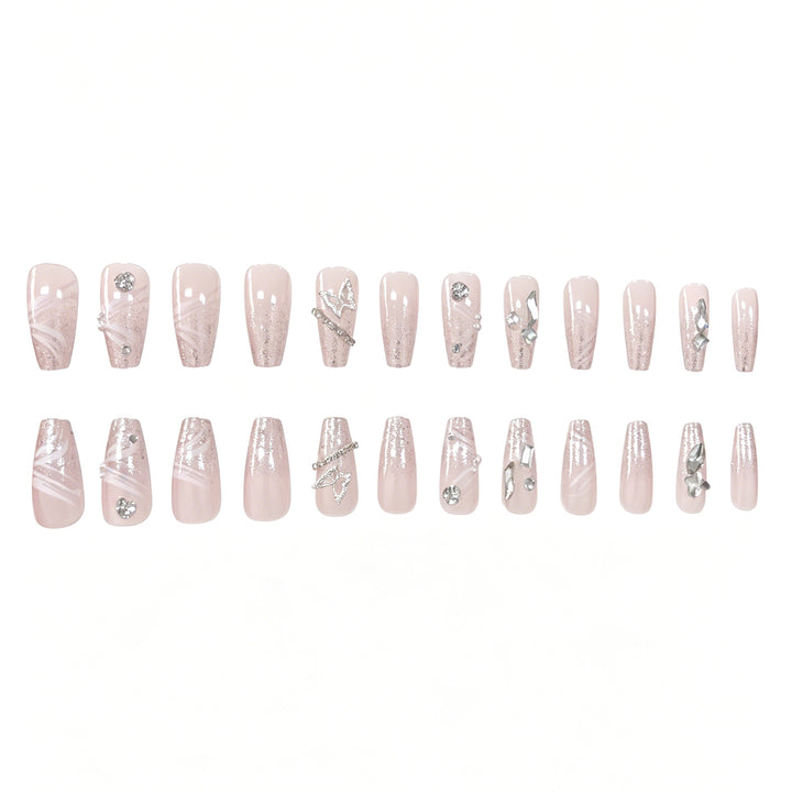 Glamorous 3D Crystal Nail Enhancements Kalsten