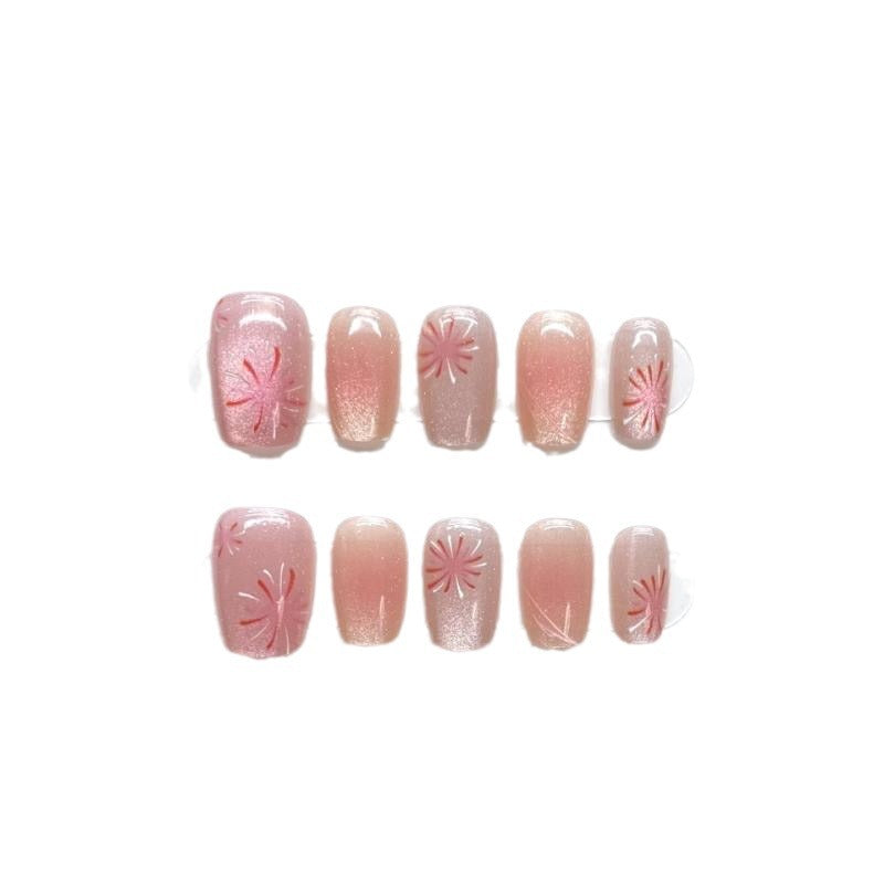 Premium Floral Press-On Nail Collection Kalsten
