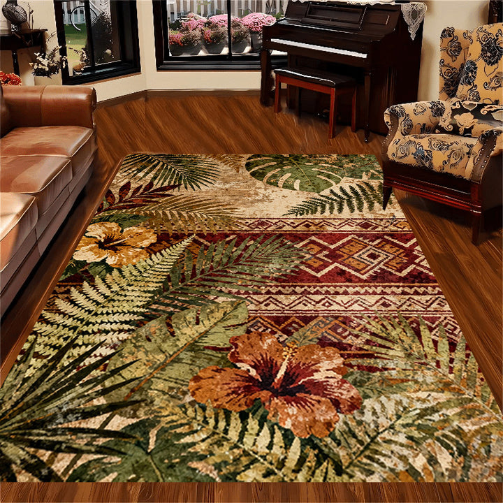 Vintage-Inspired Botanical Area Rug