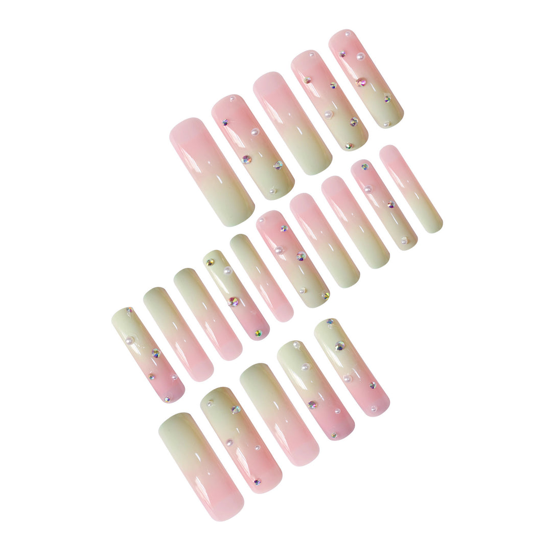 Artistic Long-Length Press-On Nail Art Kalsten
