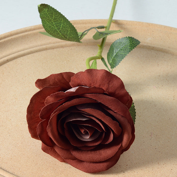 Artificial Silk Rose Stem