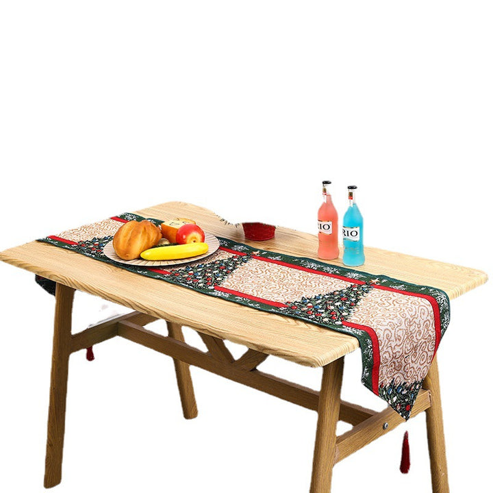 Festive table runner with reindeer motif Kalsten