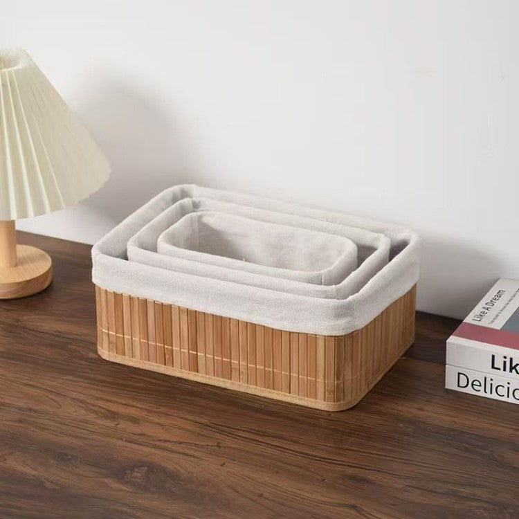 Storage basket with natural bamboo design Kalsten