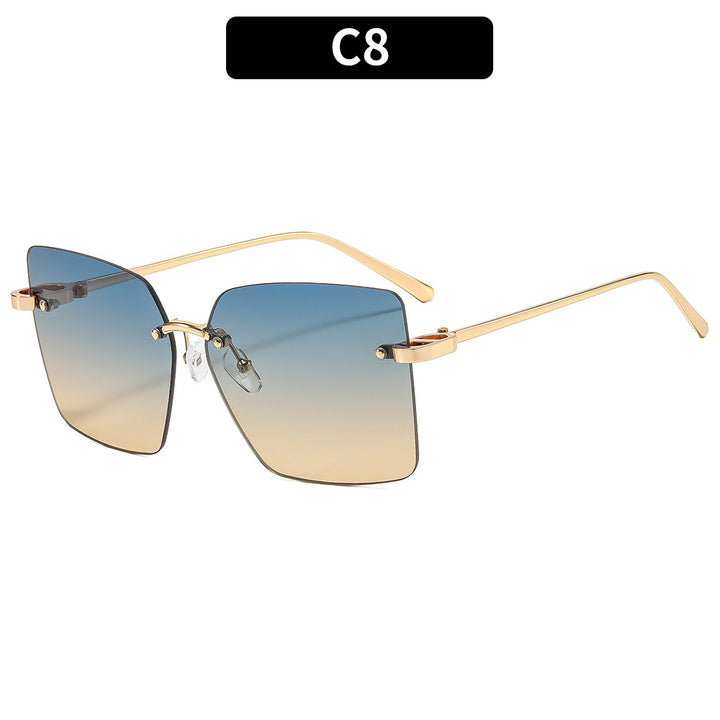 Geometric Aviator Sunglasses