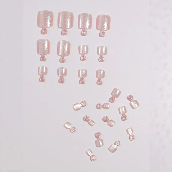 Premium Glittering Faux Gel Press-On Toes Kalsten