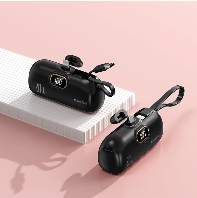 Power bank with integrated charging cable Kalsten