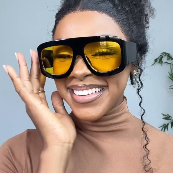 Women oversized sunglasses in modern design Kalsten
