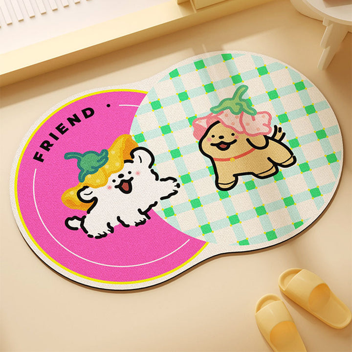 Fun Donut-Themed Bath Mat Kalsten
