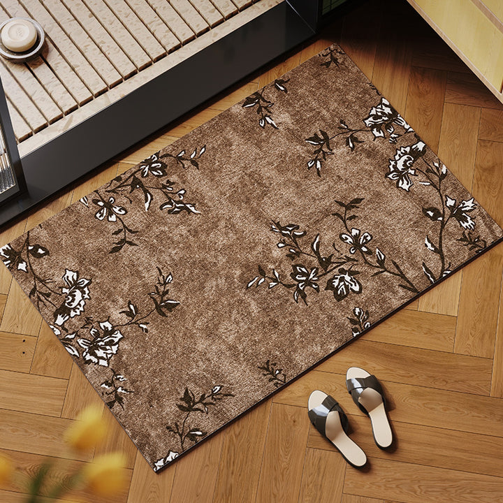 Floral Design Living Room Rug