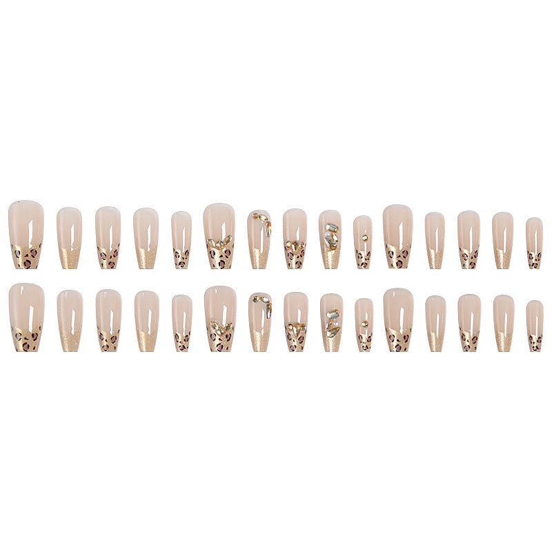 Acrylic nail set with glamorous 3D decorations Kalsten