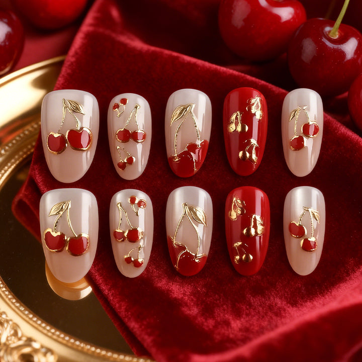 Artistic Cherry Blossom Press-On Nails Kalsten