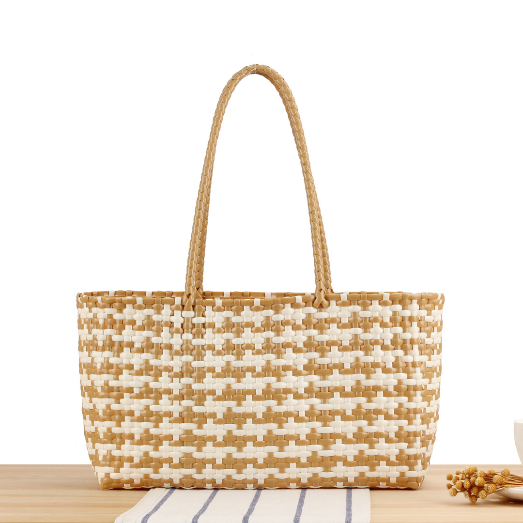 Braided Tote Bag with Stylish Patterns Kalsten