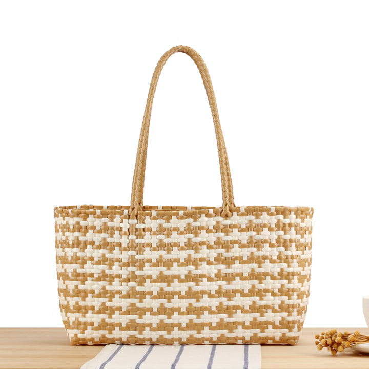 Braided Tote Bag with Stylish Patterns Kalsten
