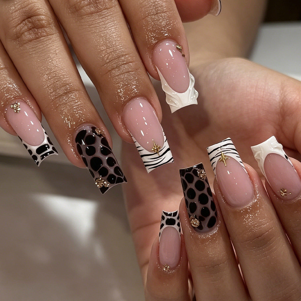 Creative Abstract Press-On Nail Art Set Kalsten