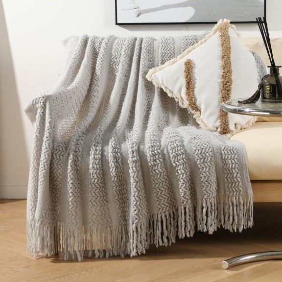 Cozy Knit Throw Blanket
