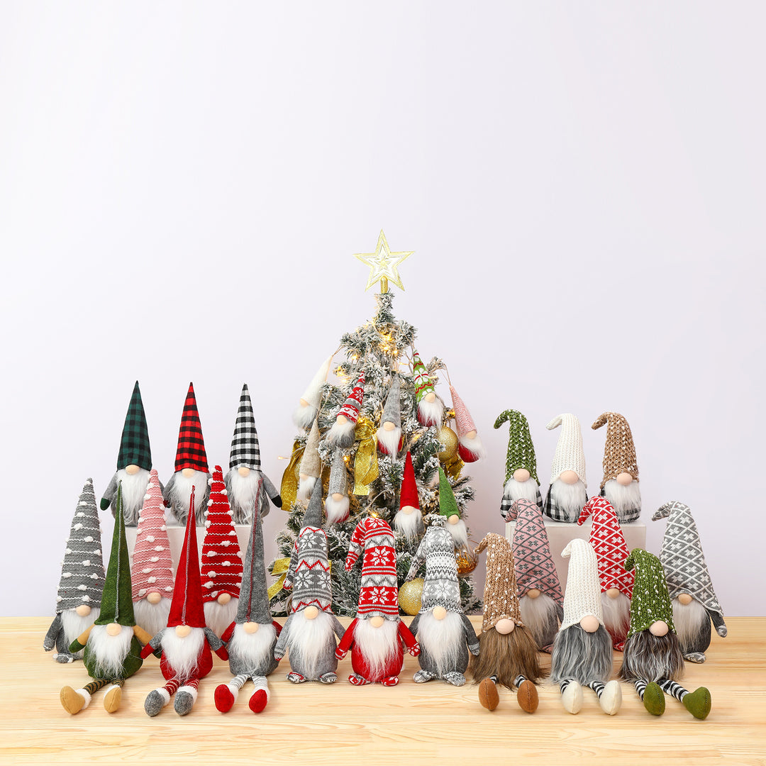 Decorative Christmas gnome with knitted hat Kalsten