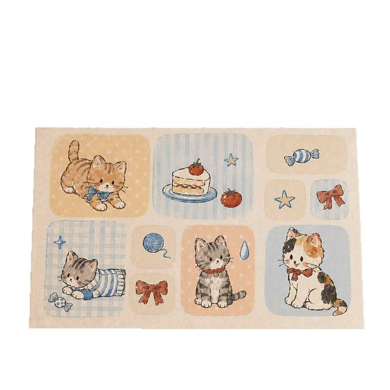 Cute Cat-Themed Indoor Area Rug Kalsten