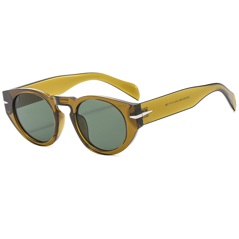 Contemporary Retro Round Sunglasses