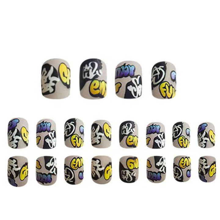 Creative Nail Art Set with Graffiti Designs Kalsten