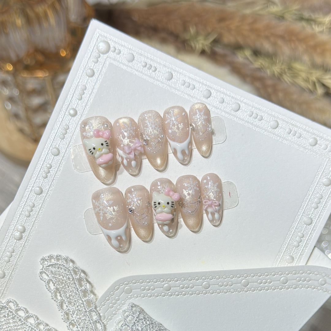 Decorative Themed Press-On Nail Art Set Kalsten