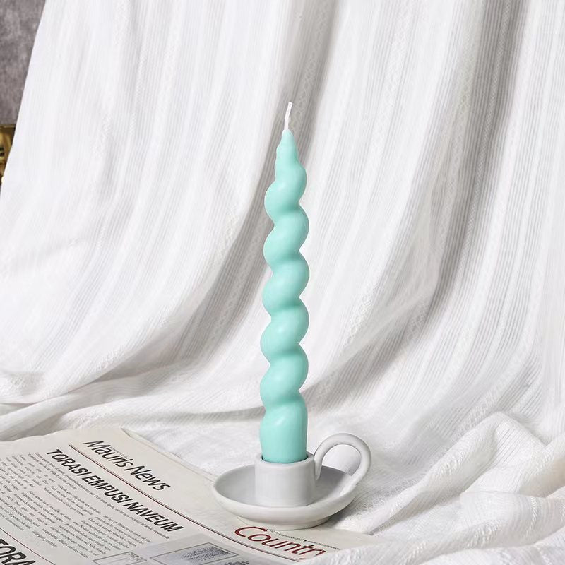 Decorative Twisted Spiral Taper Candle
