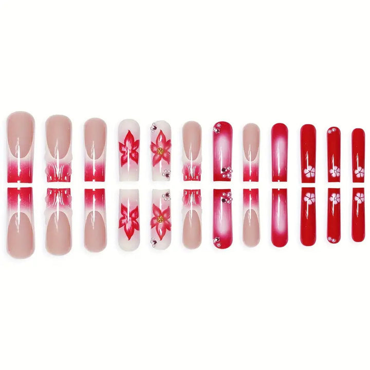 Floral Nail Art Extensions Kalsten