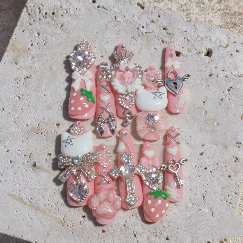 Decorative 3D Nail Art Tips Set