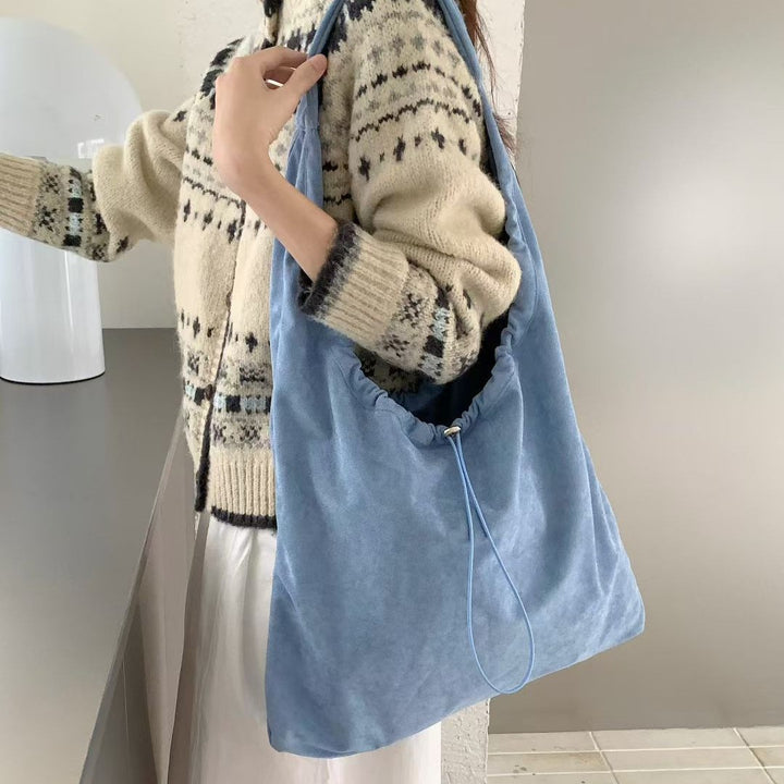 Casual Drawstring Shoulder Tote Bag