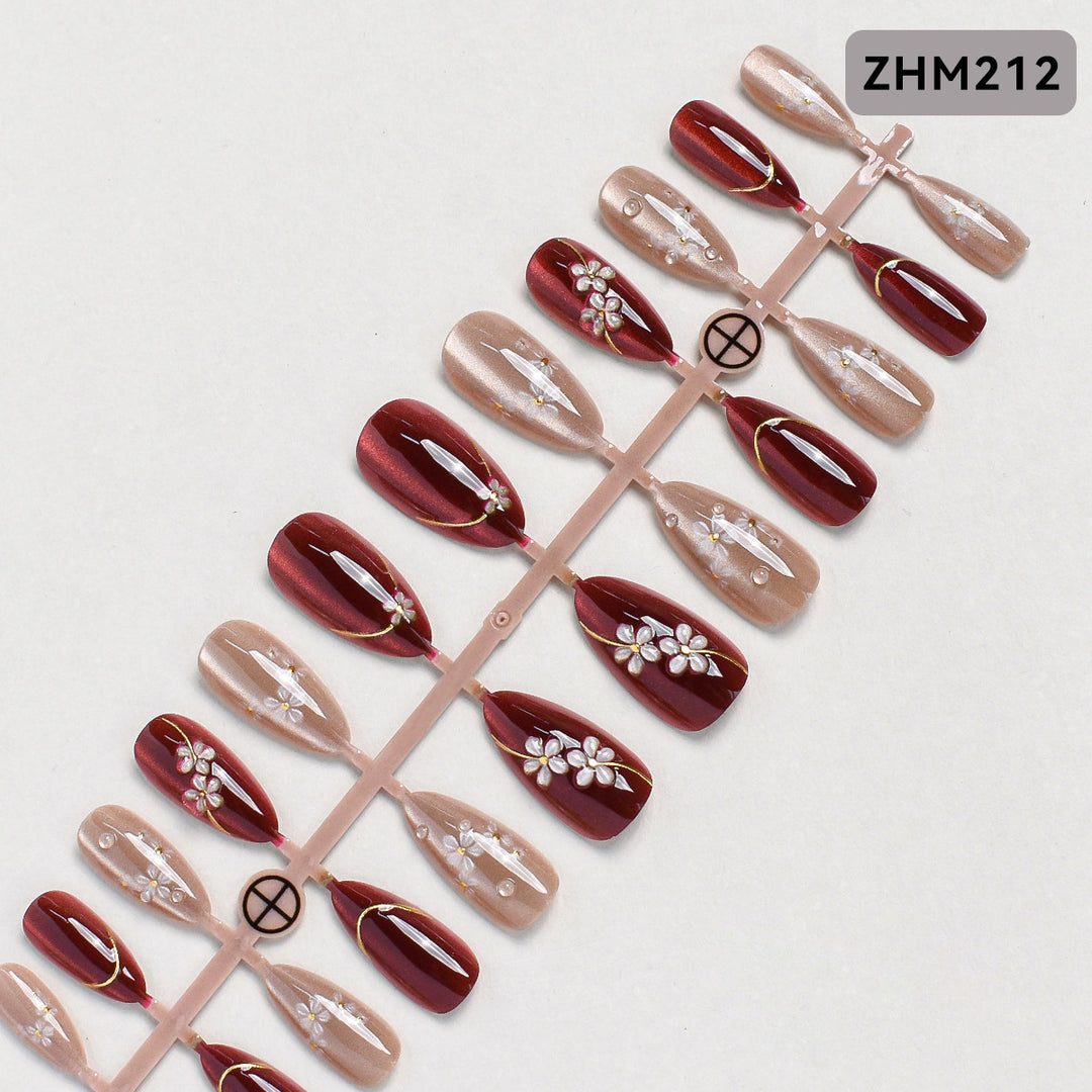 Decorative Press-On Nail Set Kalsten