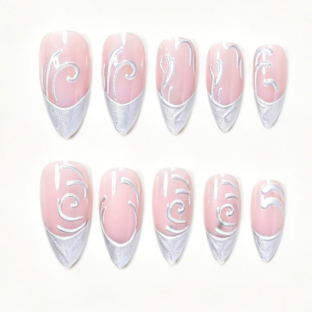 Elaborate Sculpted Press-On Nail Art Kalsten